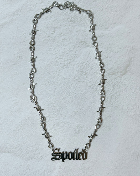 Spoiled Barb Wire  Necklace