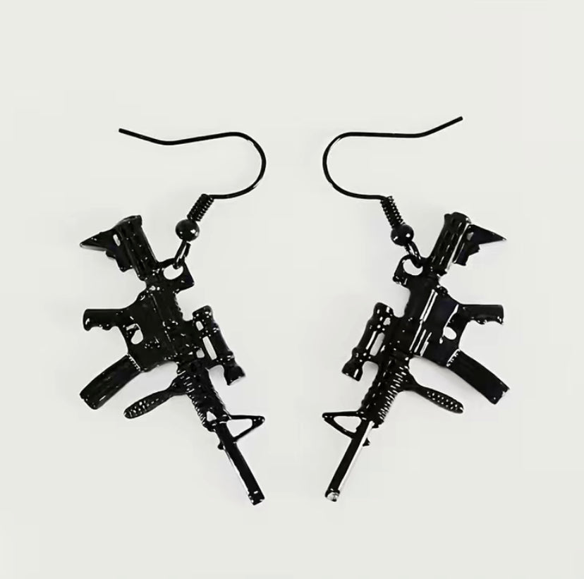 Gun earrings