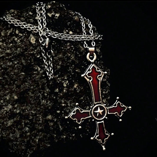 Inverted Cross Necklace