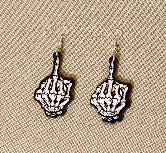 Middle Finger Earrings