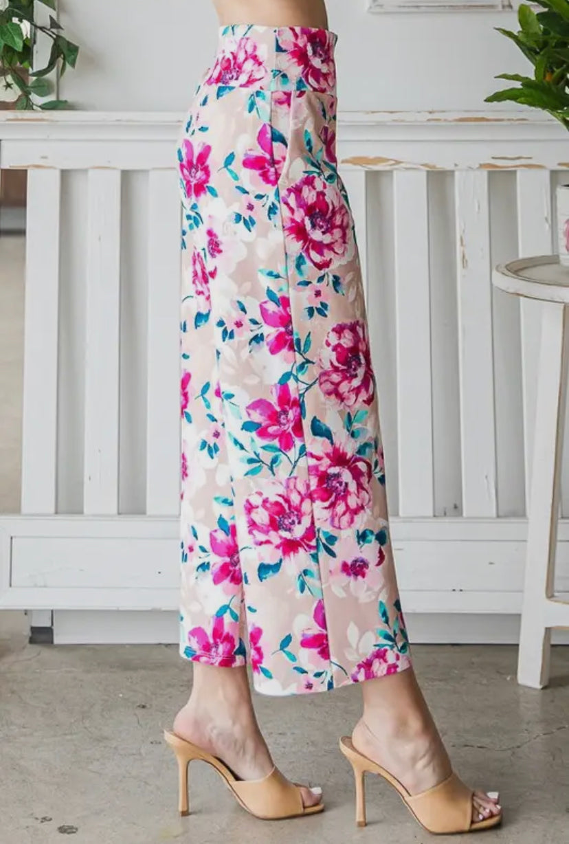 Fabulous Floral Culottes Pant