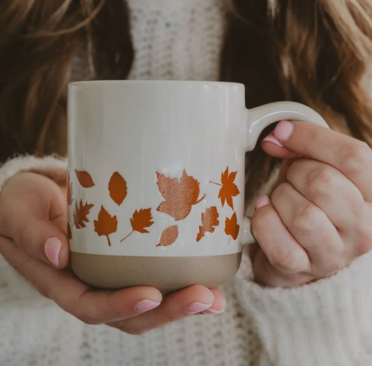 Fall Leaves Stoneware Mug