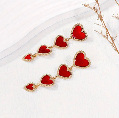 Heart Dangle earrings