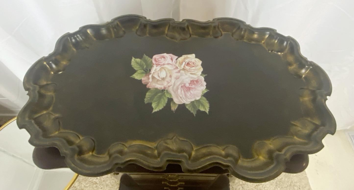 Large Metal Vintage Platter