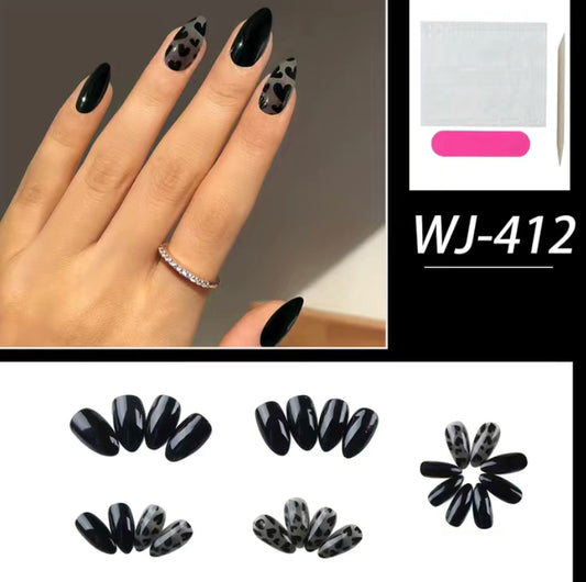 Dark Heart Nails