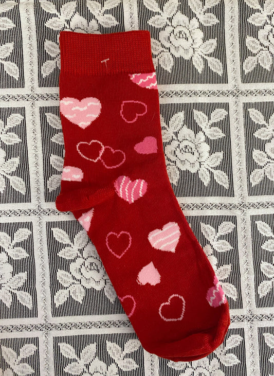 Red Hearts Socks