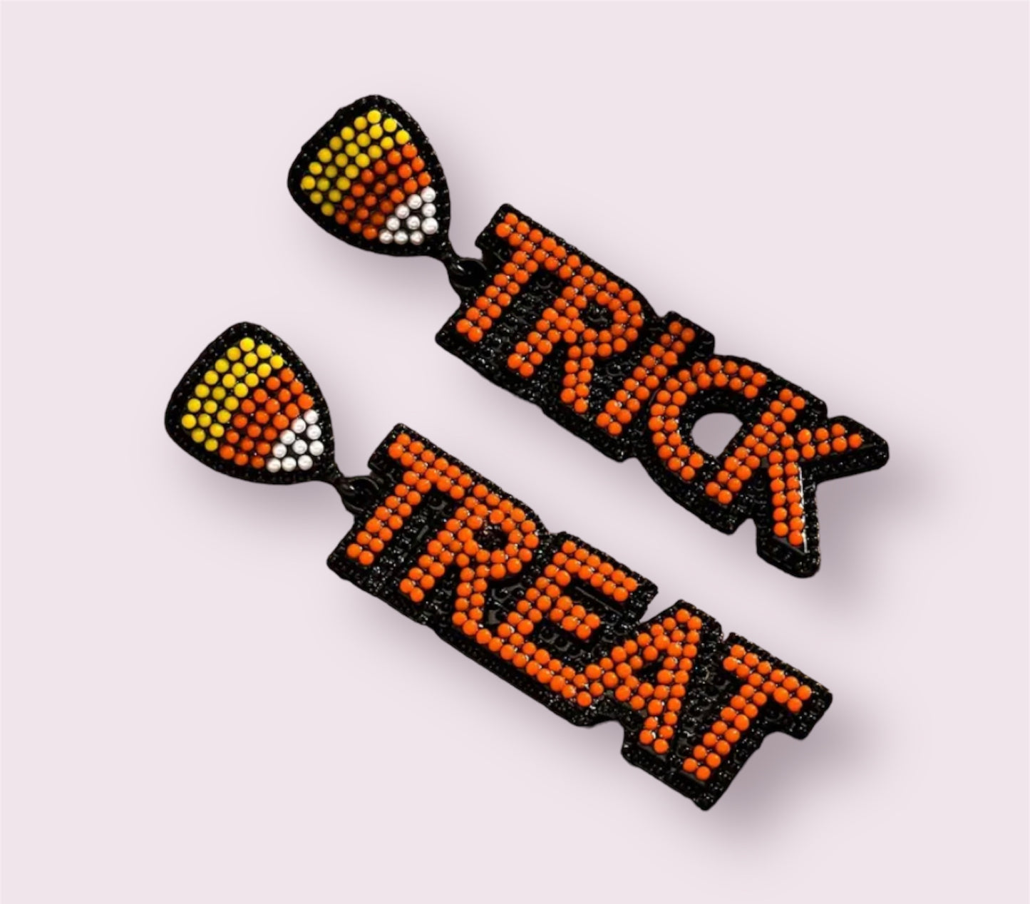 Trick Or Treat Earrings: orange