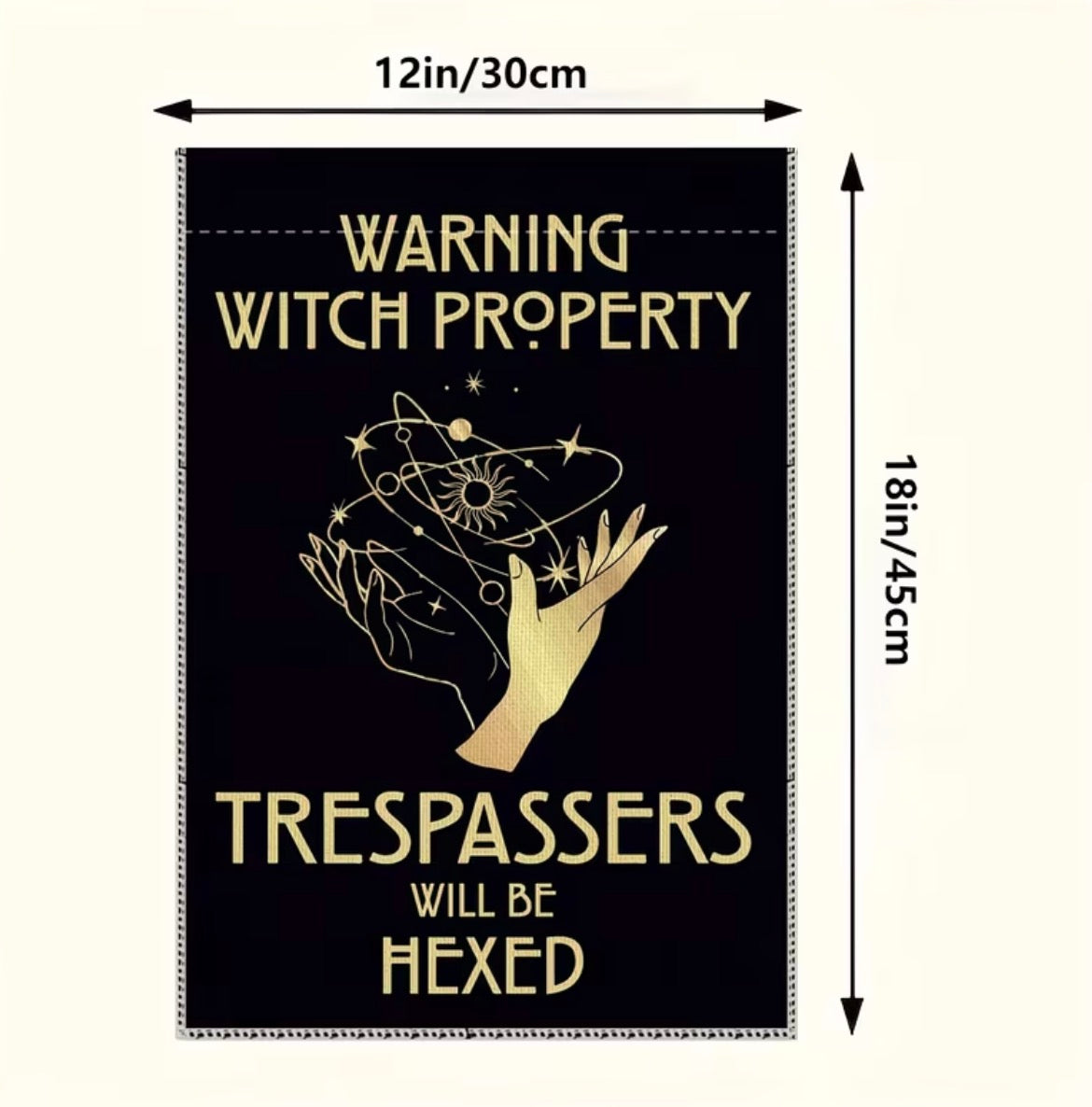 Witch Property Garden Flag