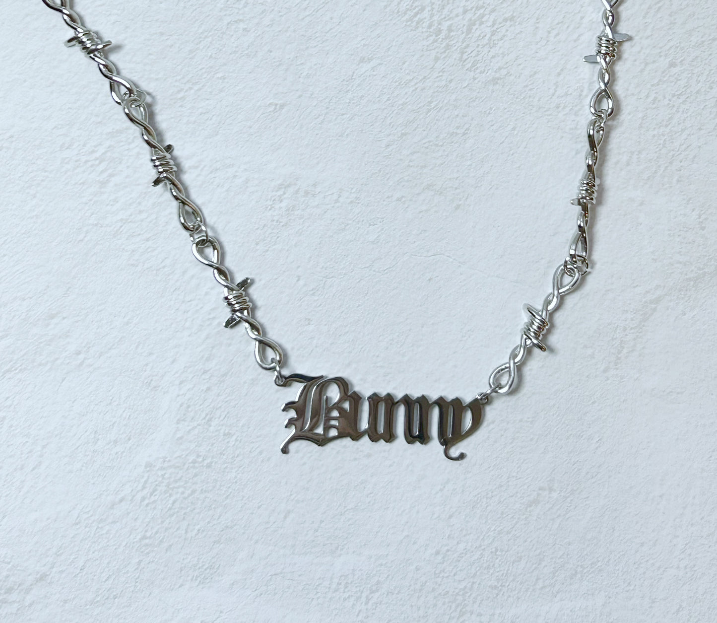 Bunny Barb Wire Necklace
