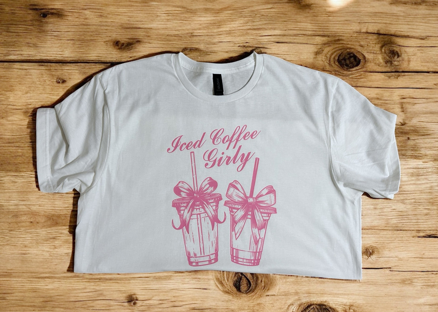 Iced Coffee Girlie Graphic Tee