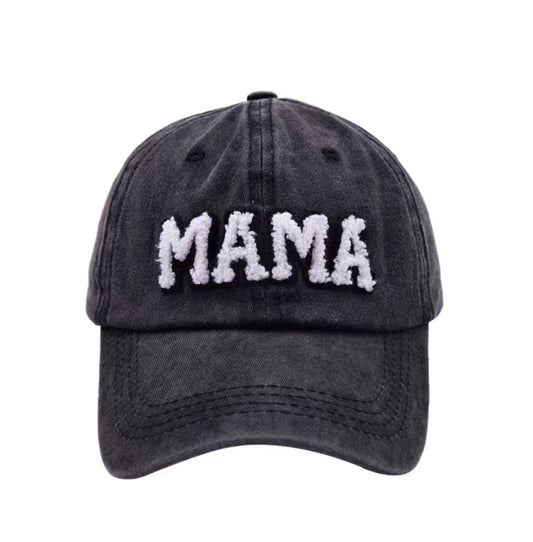 Mama Patch Hat Black