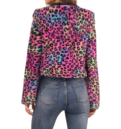 Sassy Leopard Cropped Jacket