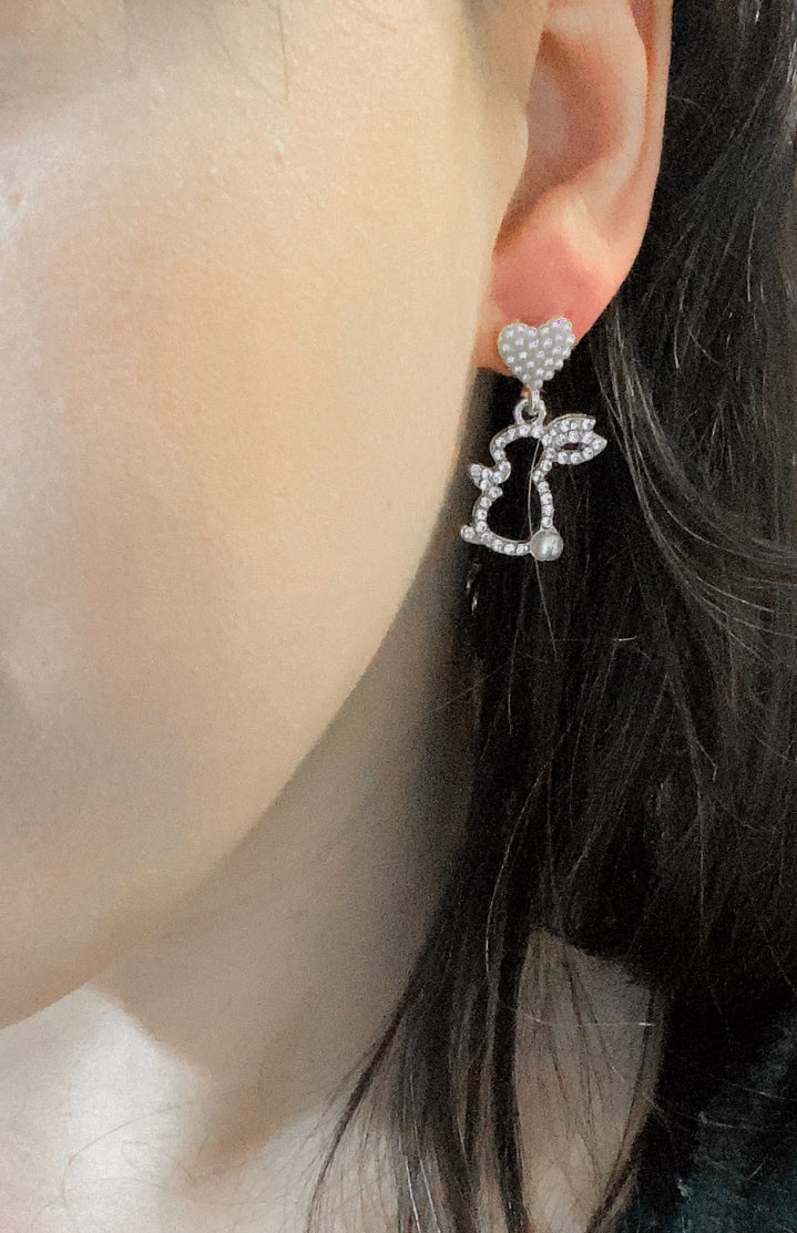 Bunny Heart earrings