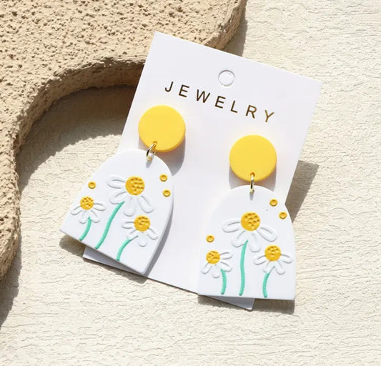 Flower Daisy Earrings