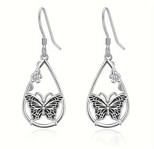 Butterfly Teardrop Earrings