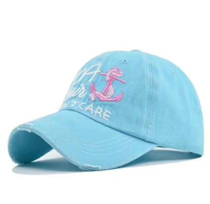 Boat Hair Dont Care hat: blue