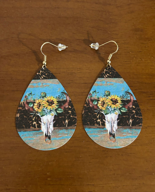 Bull Western earrings