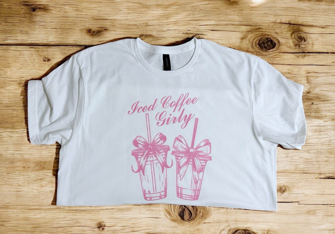 Iced Coffee Girlie Graphic Tee
