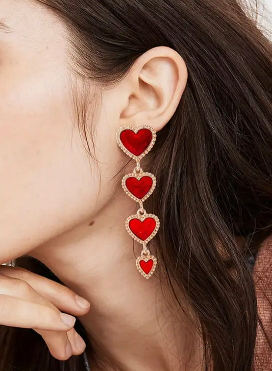 Heart Dangle earrings
