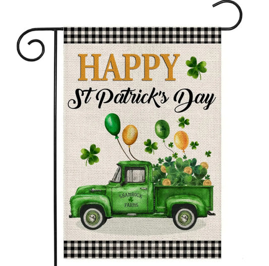 Happy St. Patrick’s Day Truck Garden Flag