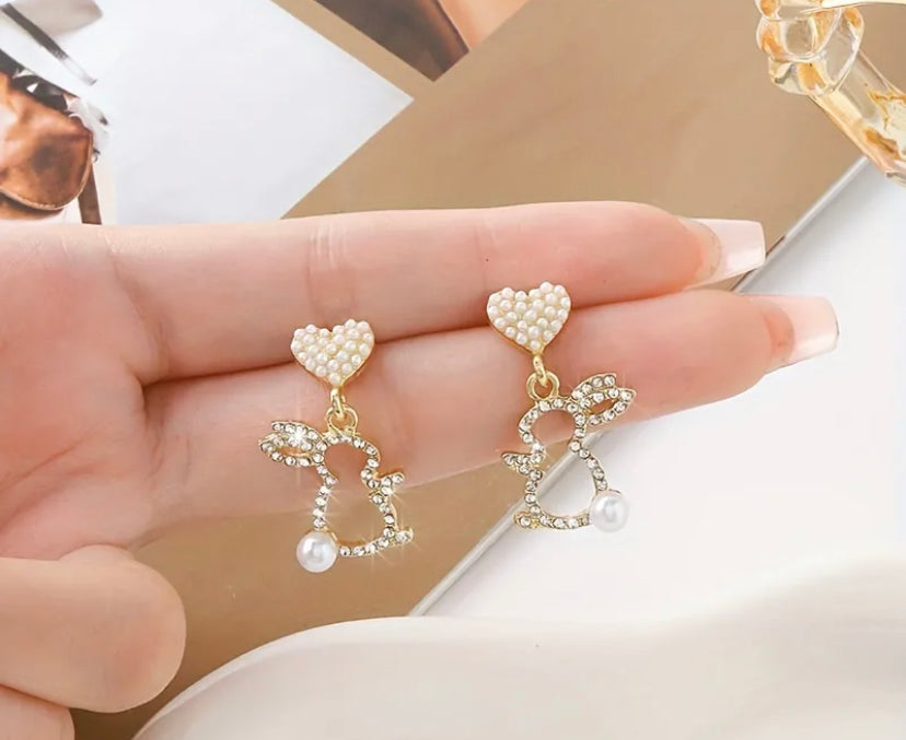 Bunny Heart earrings