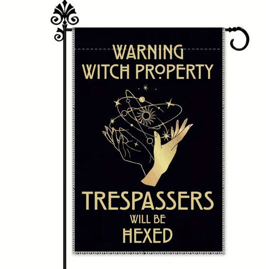 Witch Property Garden Flag