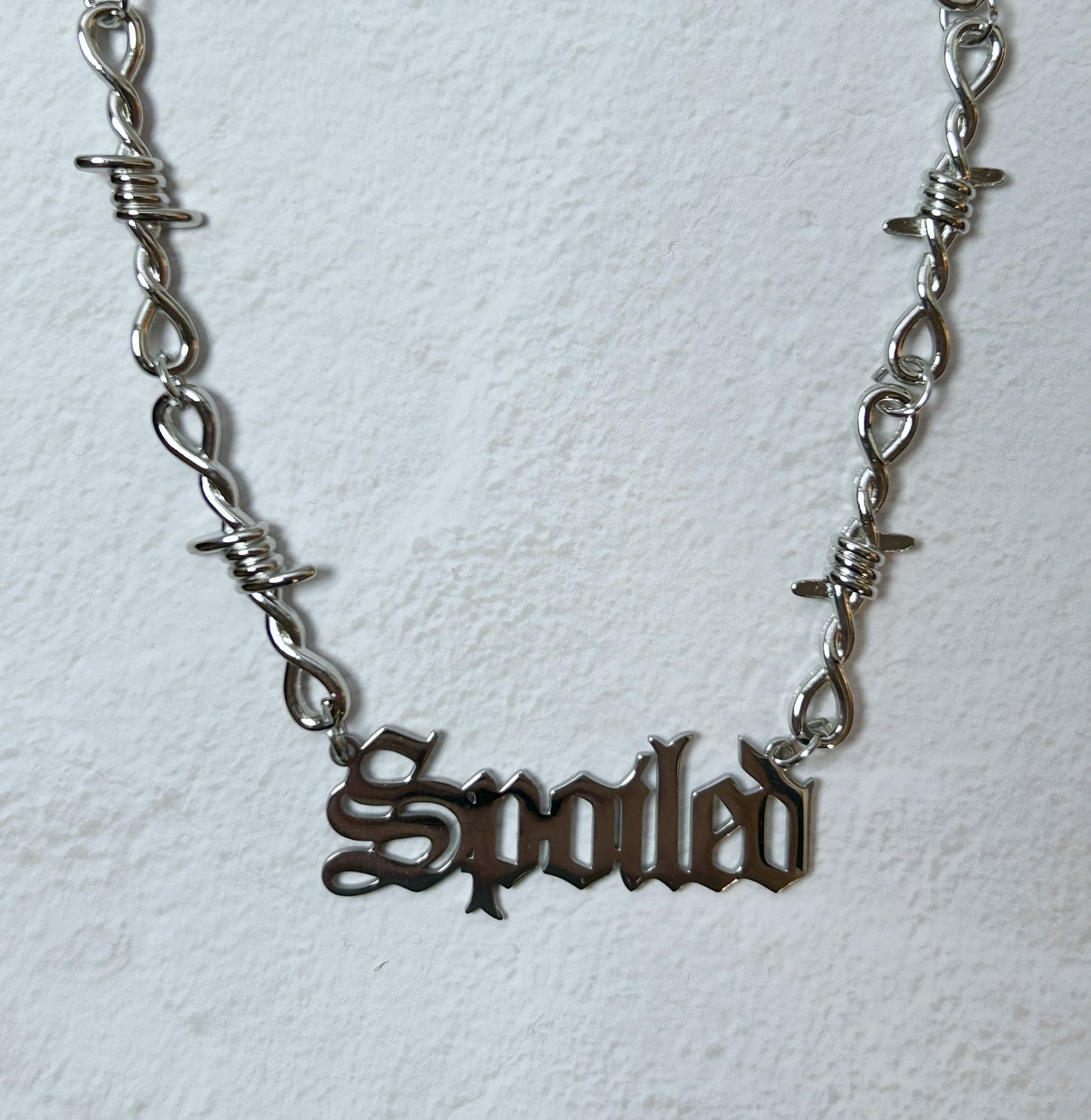 Spoiled Barb Wire  Necklace