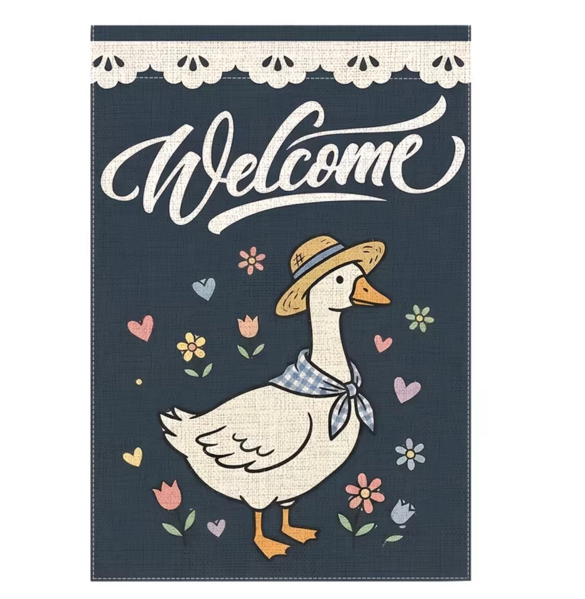 Goose Welcome Garden Flag