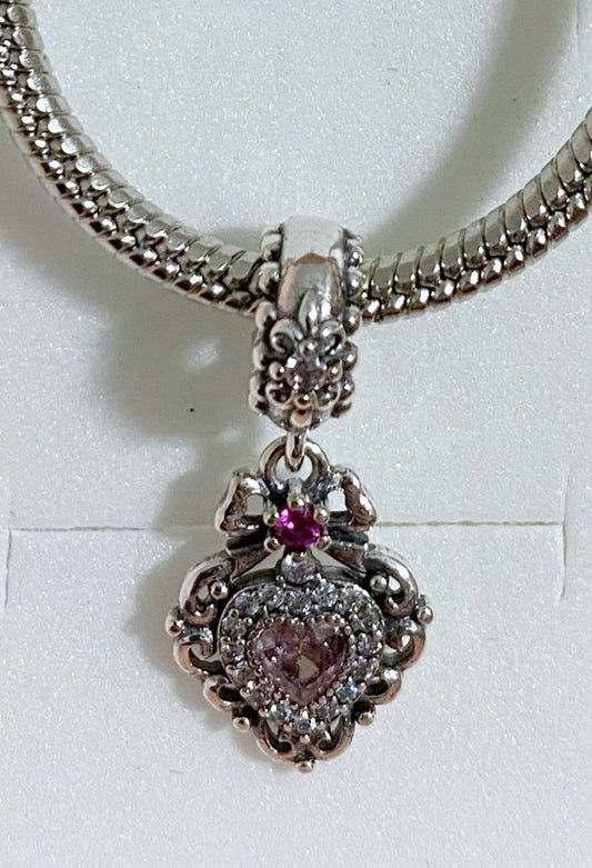 Romantic Heart Charm Bracelet