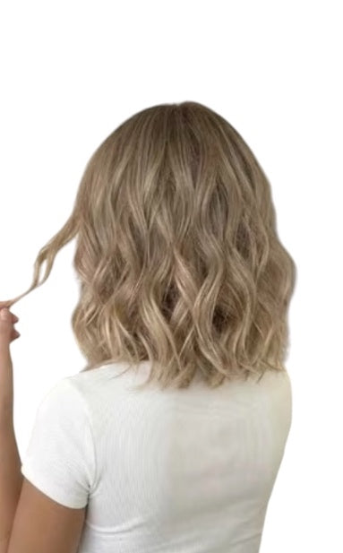 Light Golden Brown Wavy Wig
