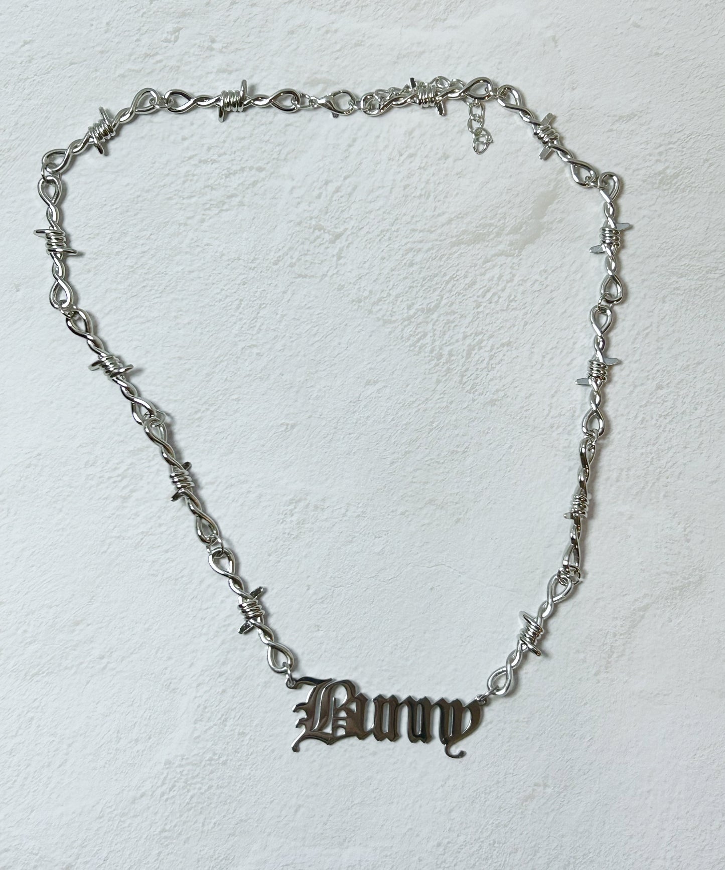 Bunny Barb Wire Necklace