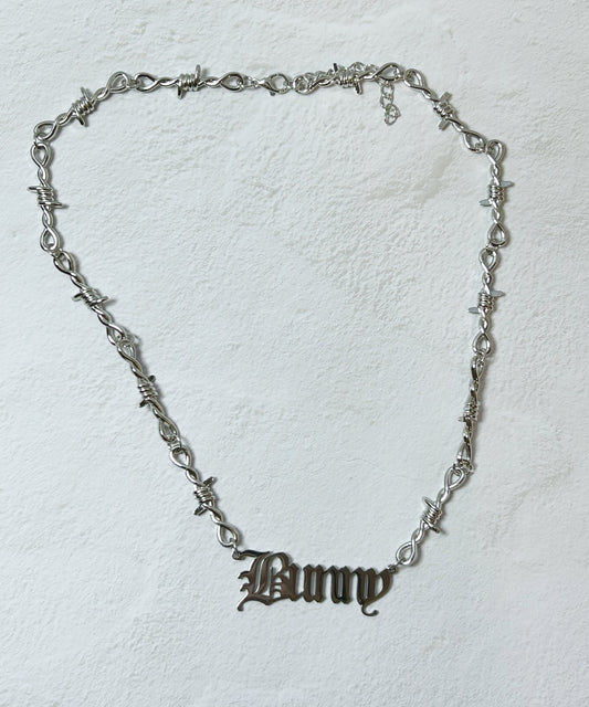 Bunny Barb Wire Necklace