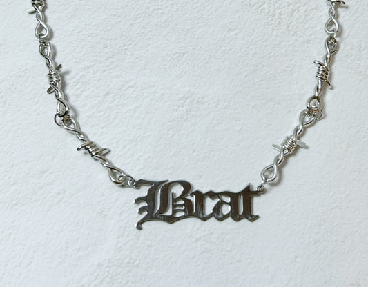 Brat Barb Wire  Necklace