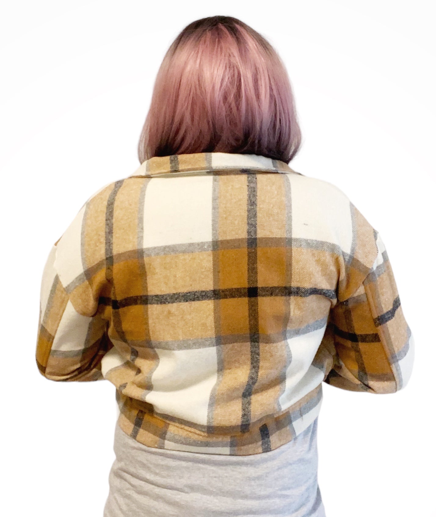 Precious Flannel Plaid Cropped Shacket