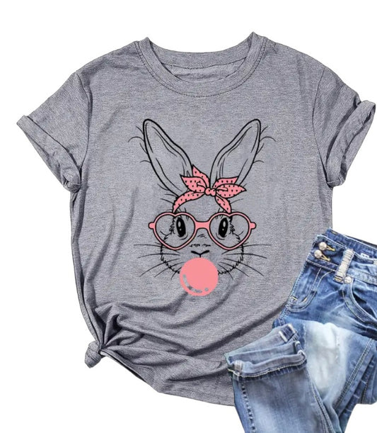 Cute Bunny w/bubblegum tee