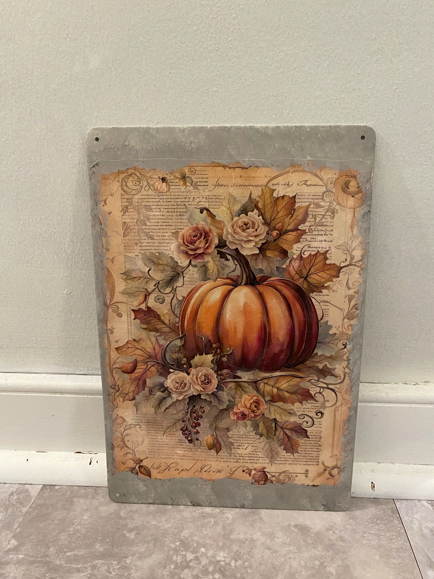 Pumpkin Halloween Decor Sign