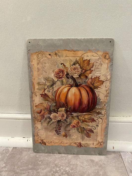 Pumpkin Halloween Decor Sign