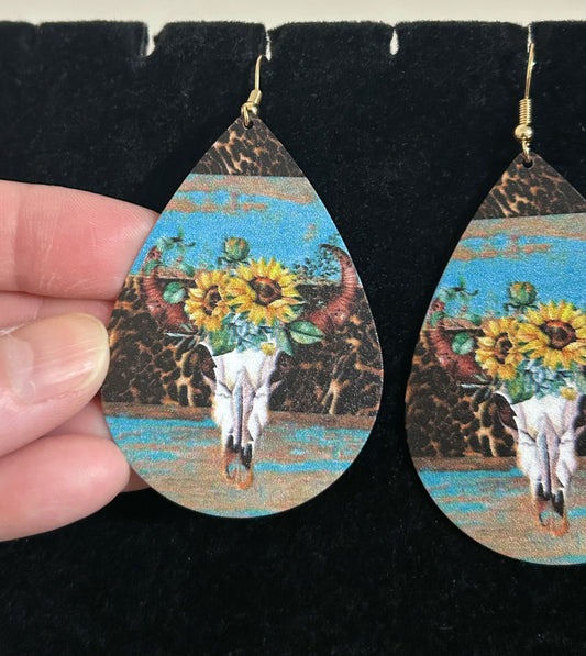 Bull Western earrings
