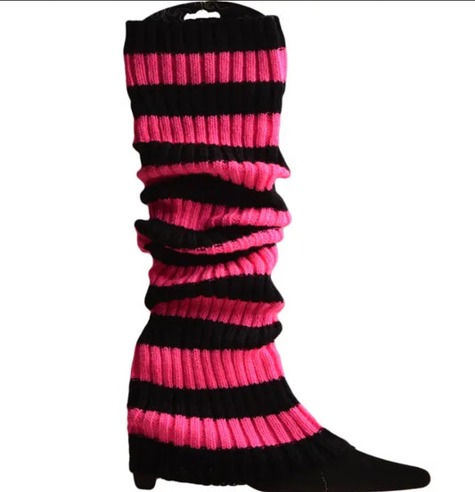 Rose Red Leg Warmers