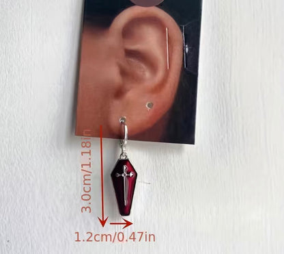 Coffin earrings