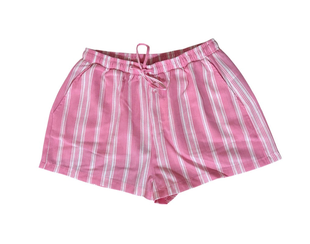 Pink Stripe Shorts