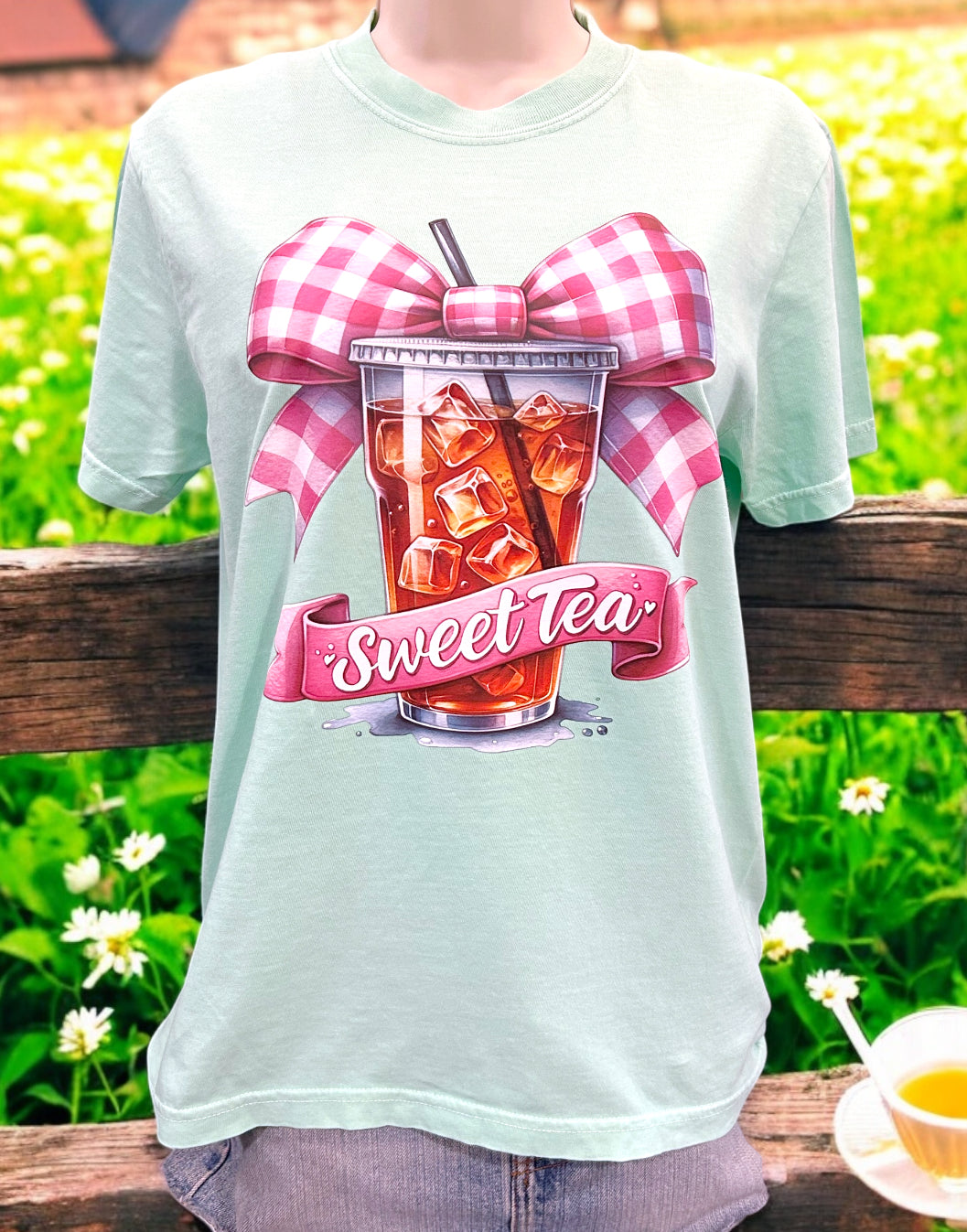 Sweet Tea Coquette Comfort Colors Graphic Tee S-2X