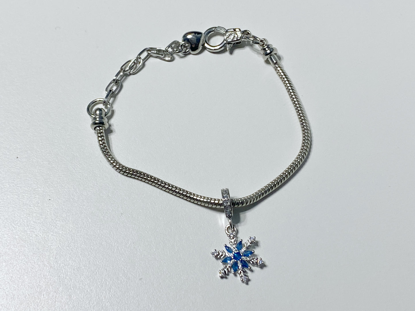 Winter Snowflake Charm Bracelet