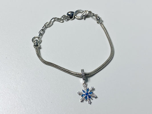 Winter Snowflake Charm Bracelet