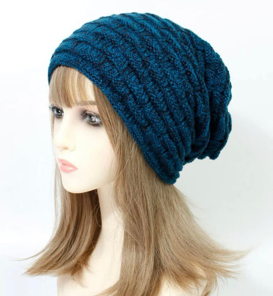 Teal Knitted beanie