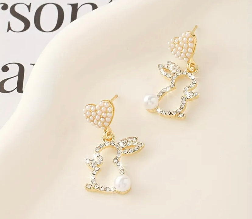 Bunny Heart earrings