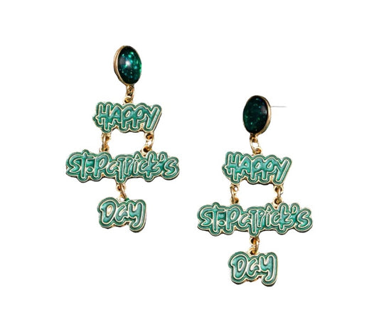 Happy St. Patrick’s Day earrings