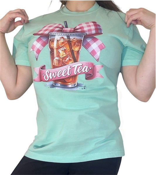Sweet Tea Coquette Comfort Colors Graphic Tee S-2X