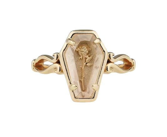 Coffin Ring- Golden