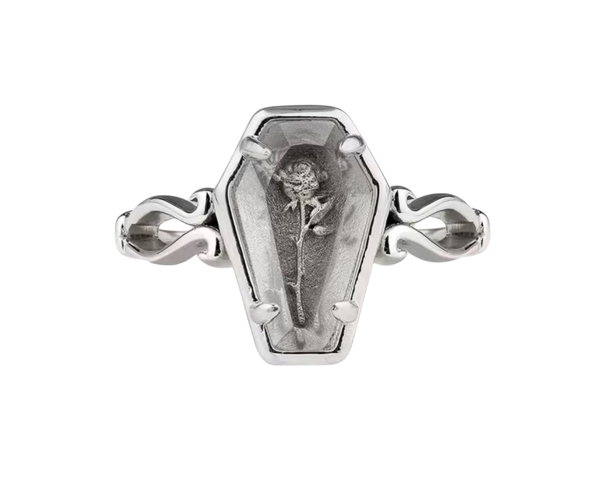 Coffin Ring- Silver